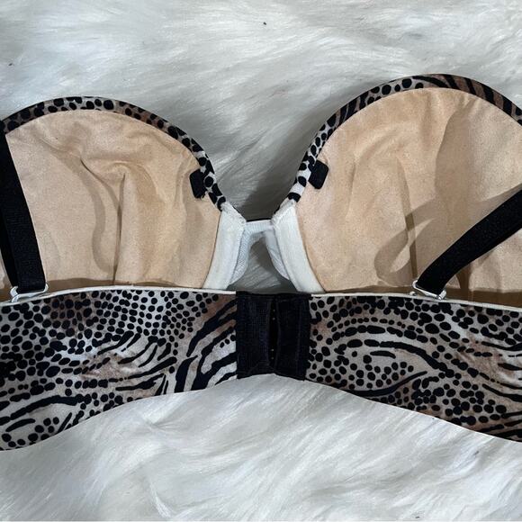 NEW Victoria’s Secret BioFit Multi Way Padded Push Up Bra Tiger Striped 32B NWOT - Picture 3 of 9